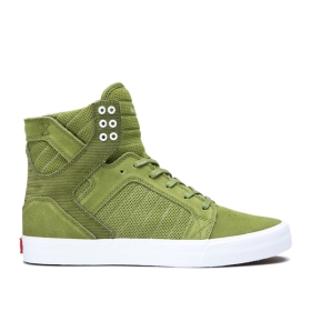 Dámské Kotníkové Boty Supra SKYTOP Bílé | CZ-27501